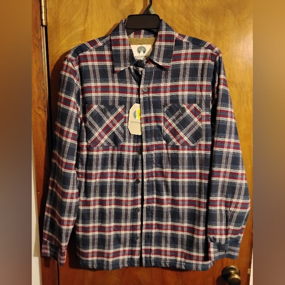 Men's plaid Shirt Jacket Size Small